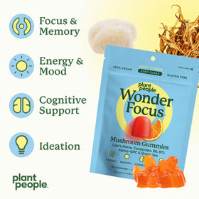 Bonbons WonderFocus, détail du contenu en champignons et herbes