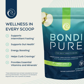 Bondi Pure Boisson Détox Pomme Verte, vue de côté
