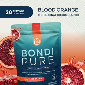 Bondi Pure Boisson Détox Quotidienne Orange Sanguine - vue de côté