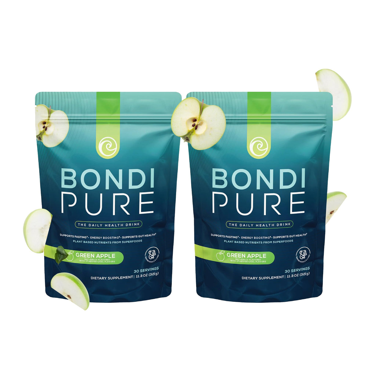 Bondi Pure Boisson Détox Quotidienne Pomme Verte, emballage avant