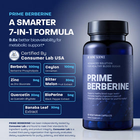 BONE SCIENCE Berberine Phytosome 50g ingrédients sur l'étiquette