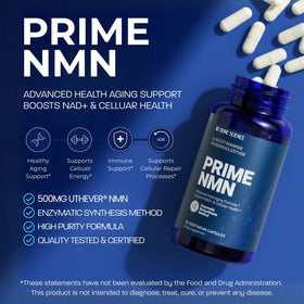 BONE SCIENCE Uthever NMN 6-en-1 flacon ouvert avec capsules