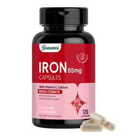Bonuanci complément de fer 65mg capsules vue de face