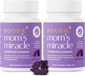 Boobie Brands Gummies de soutien à la lactation 120 Ct - vue de face