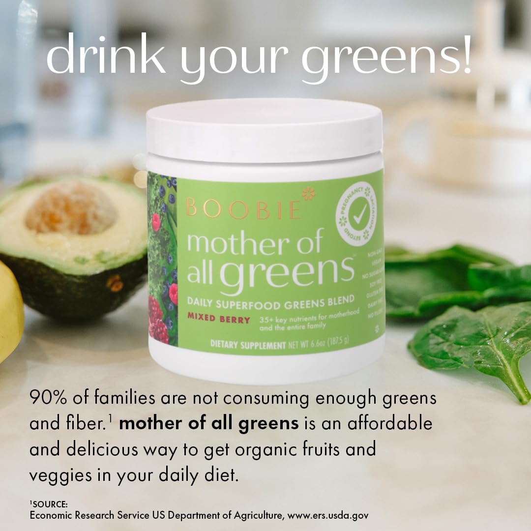 Boobie Poudre de Super-aliments Verts, utilisation en famille