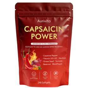 Boranel Aurivita Capsaicin Power 240 gélules, vue avant