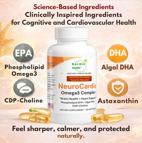 Bordin Health Omega-3 Complex Elite Phospholipid 231g avec une cuillère dosette