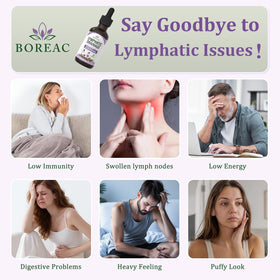 Boreac Gouttes Drainage Lymphatique 30 en 1 avec fond naturel