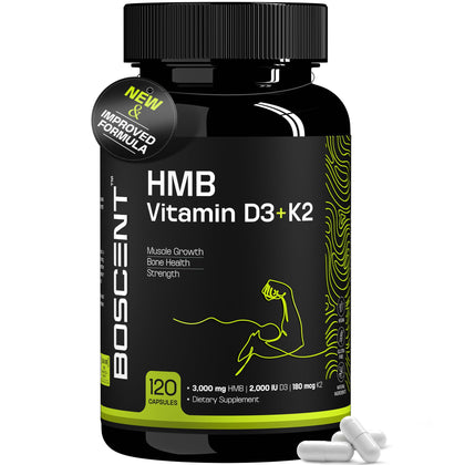 BOSCENT HMB 3000mg complément en capsules vue avant