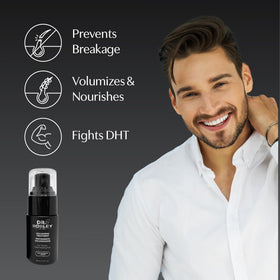 BosleyMD Traitement Volumisant Mousse Légère 100 ml application sur cheveux