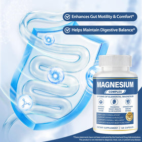 BOSNETHUINH Complément Alimentaire Magnésium 1000mg 8-en-1 étiquette détaillée