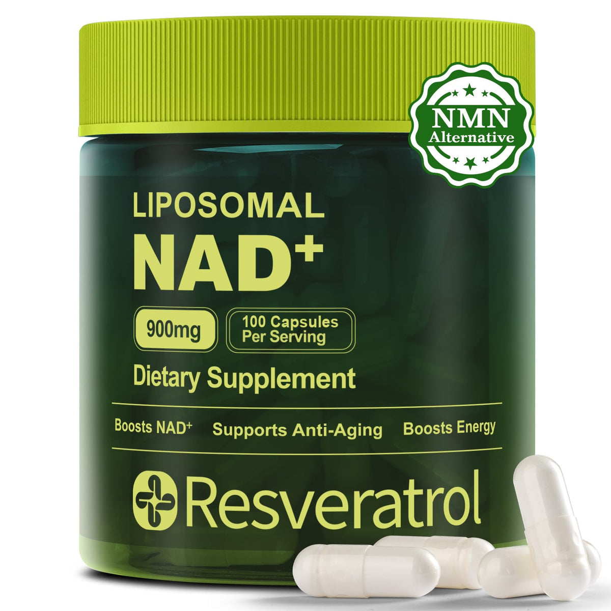 BOSNETHUINH Complément NAD+ 100 Capsules vue de face