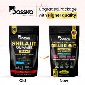 BOSSKO Gummies Shilajit Bio 3200 mg avec ingrédients