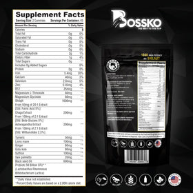 BOSSKO Gummies Shilajit Bio 3200 mg emballage