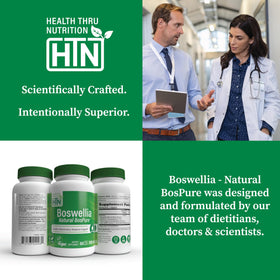 Boswellia 300mg Health Thru Nutrition sur une surface en bois