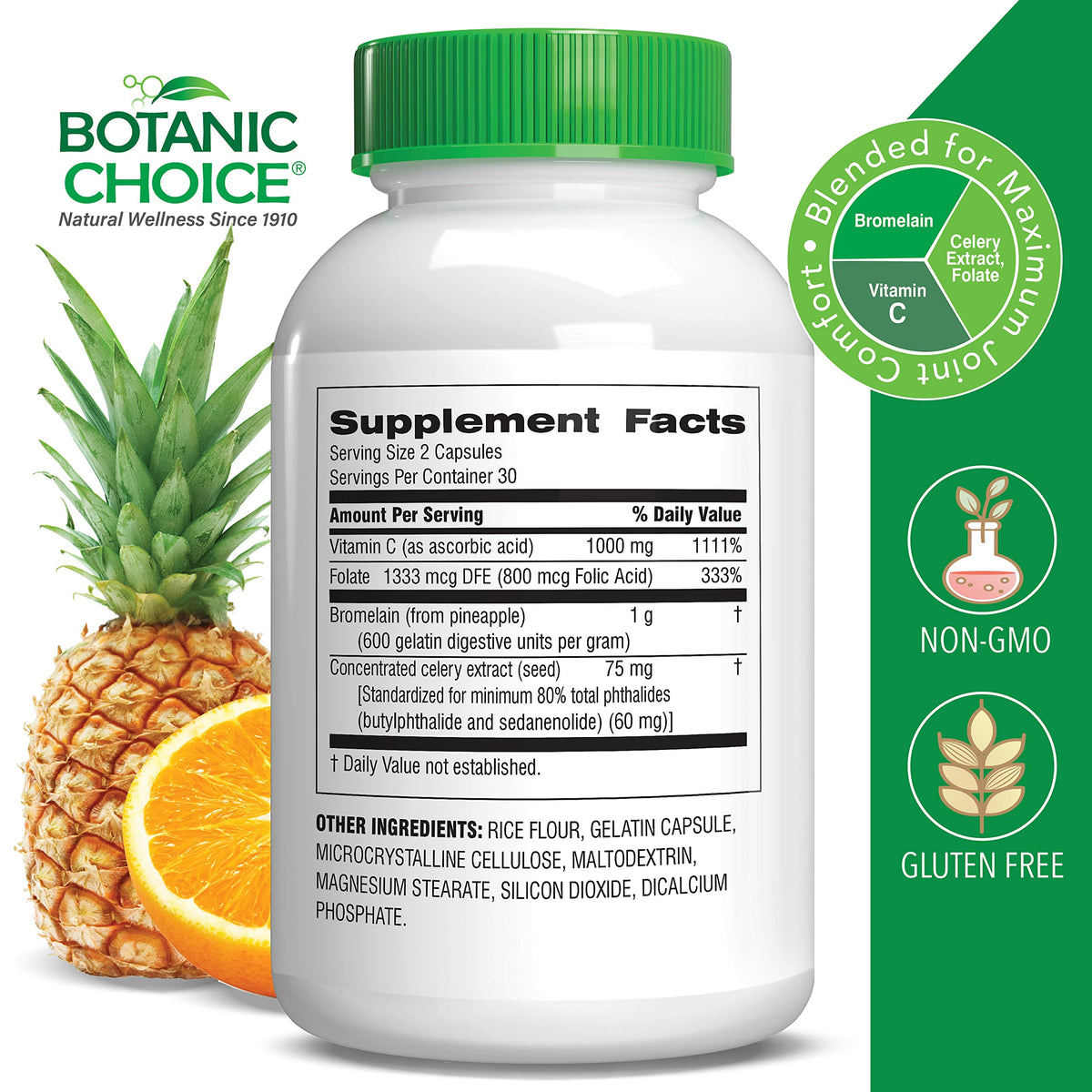 Botanic Choice Complexe Uric Acid 60 capsules et emballage