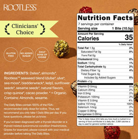 Bouchées Daily Bites Cacao Crunch sur une assiette