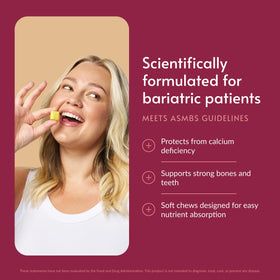 Bouchées de Calcium Citrate Bariatric Advantage, emballage arrière