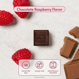 Bouchées de fer Bariatric Advantage Chocolat Framboise, détail de la bouchée