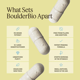 Boulder Bio Enzymes daily étiquette avec détails