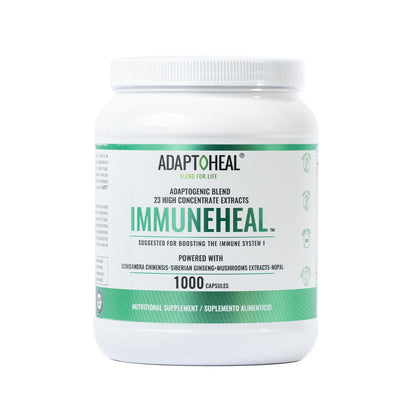 Bouteille ADAPTOHEAL Complément Alimentaire 1000 Capsules vue de face