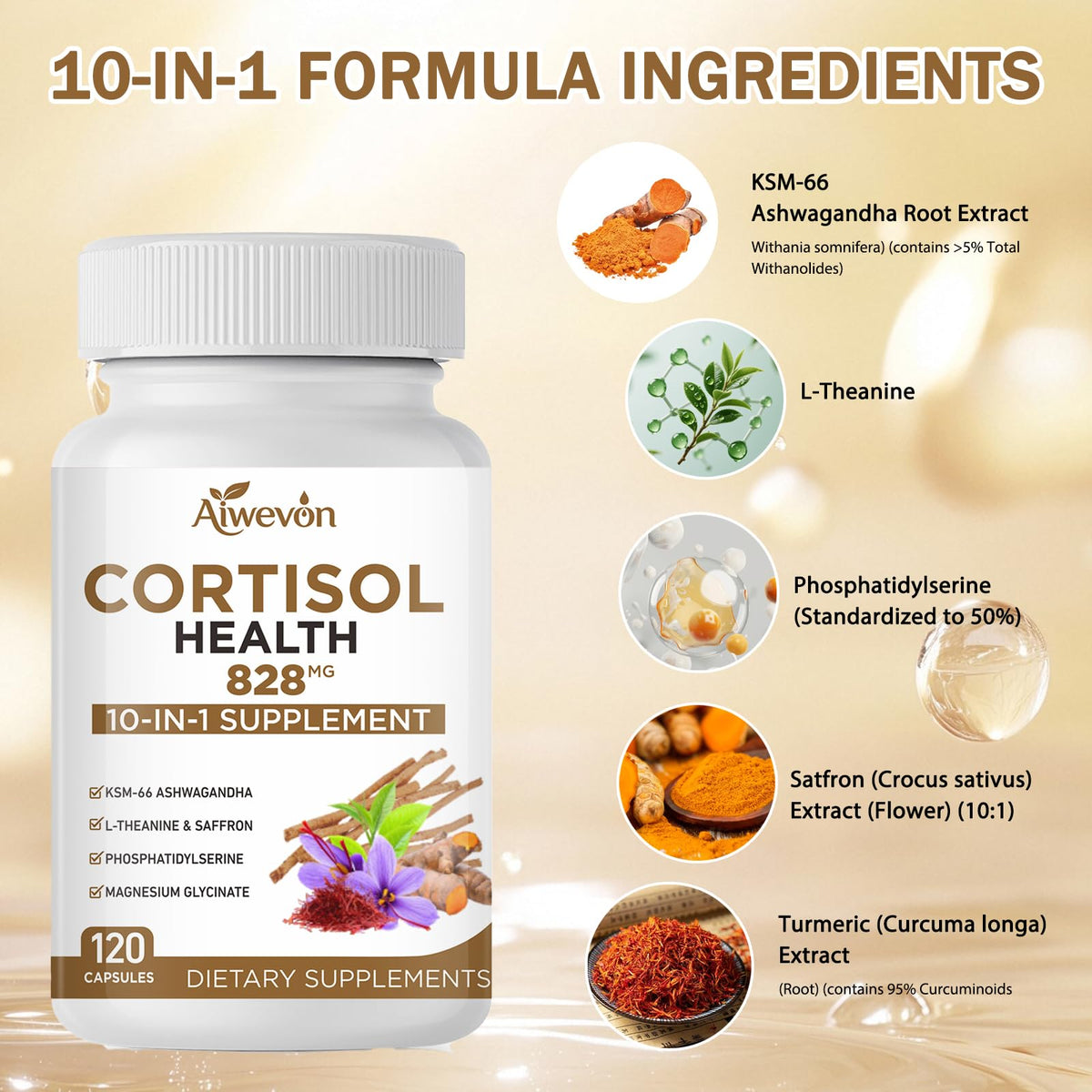 Bouteille Aiwevon avec capsules à côté