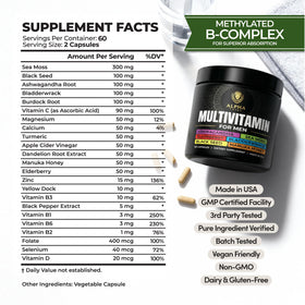Bouteille Alpha Tribe Multivitamine avec capsules