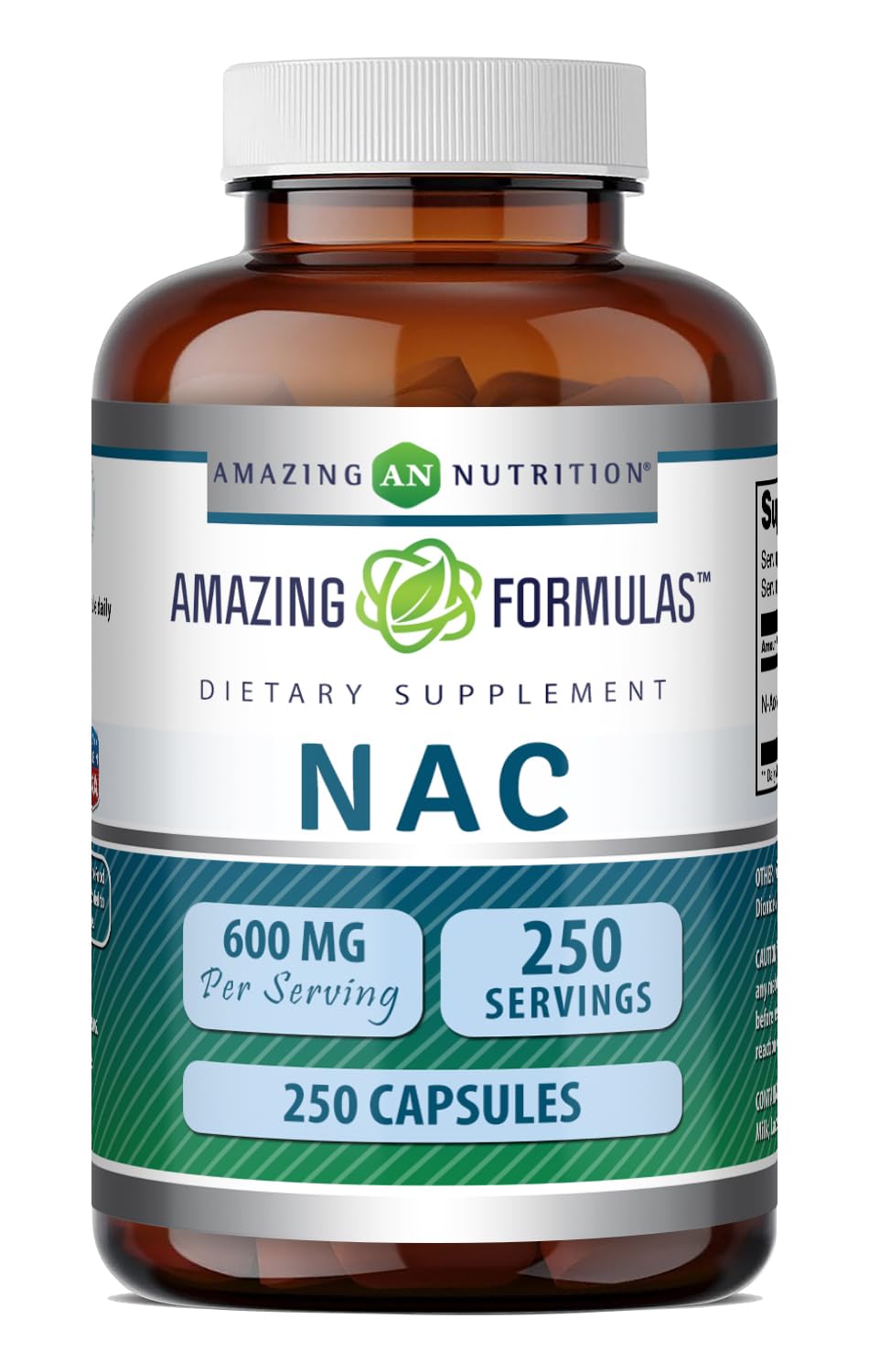 Bouteille Amazing Nutrition NAC 600mg vue avant