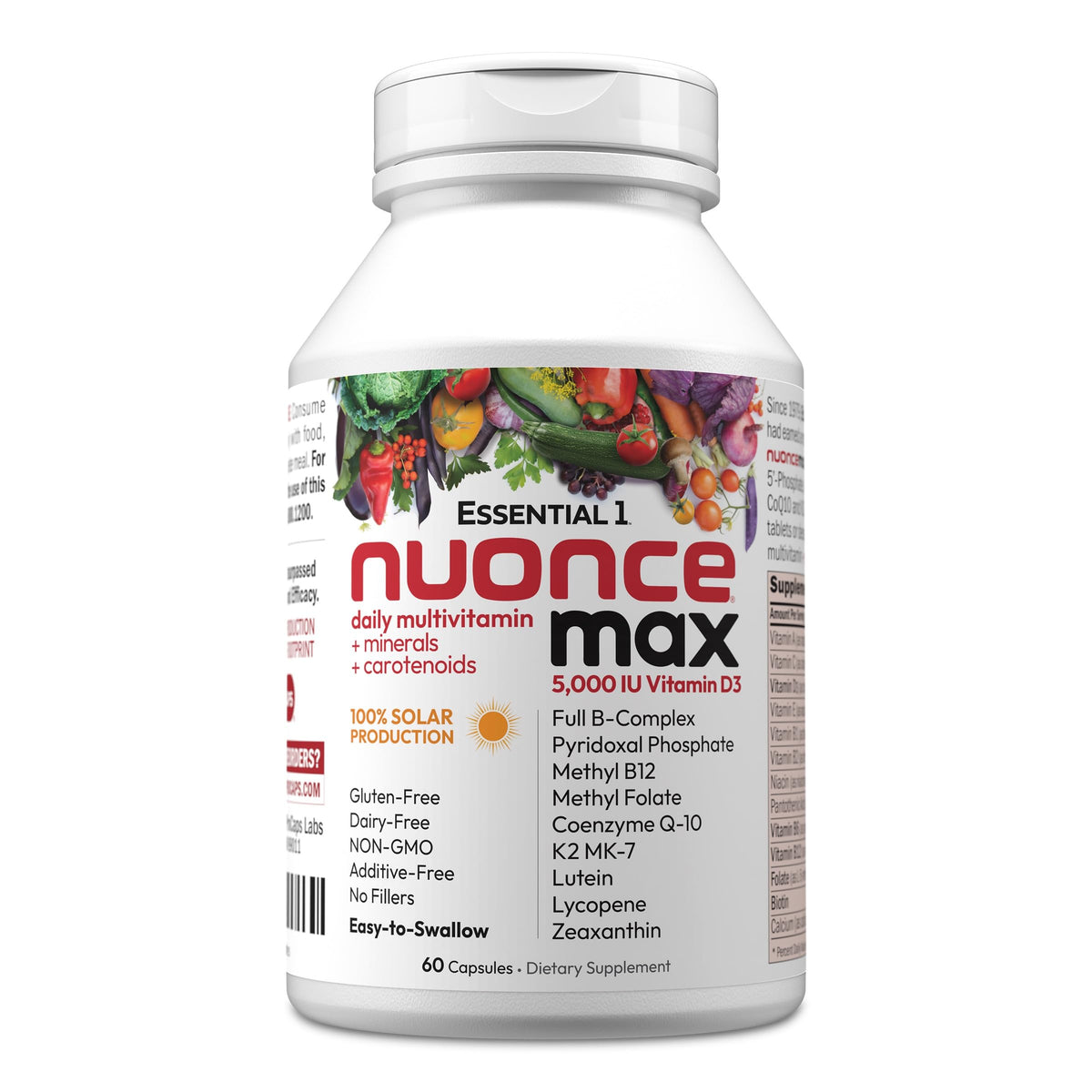 Bouteille ANDREW LESSMAN Multivitamine nuoncemax 5000 IU D3 60 capsules
