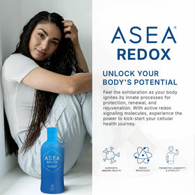 Bouteille ASEA Complément Alimentaire Redox vue arrière