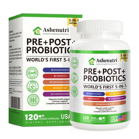 Bouteille Ashenutri Complément Alimentaire Prébiotique Probiotique vue de face