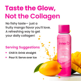 Bouteille CJwellcare Innerb Glowshot Collagen sur fond blanc