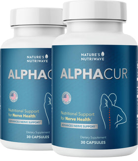 Bouteille d'Alphacur Nature’s NutriWave avec 30 capsules