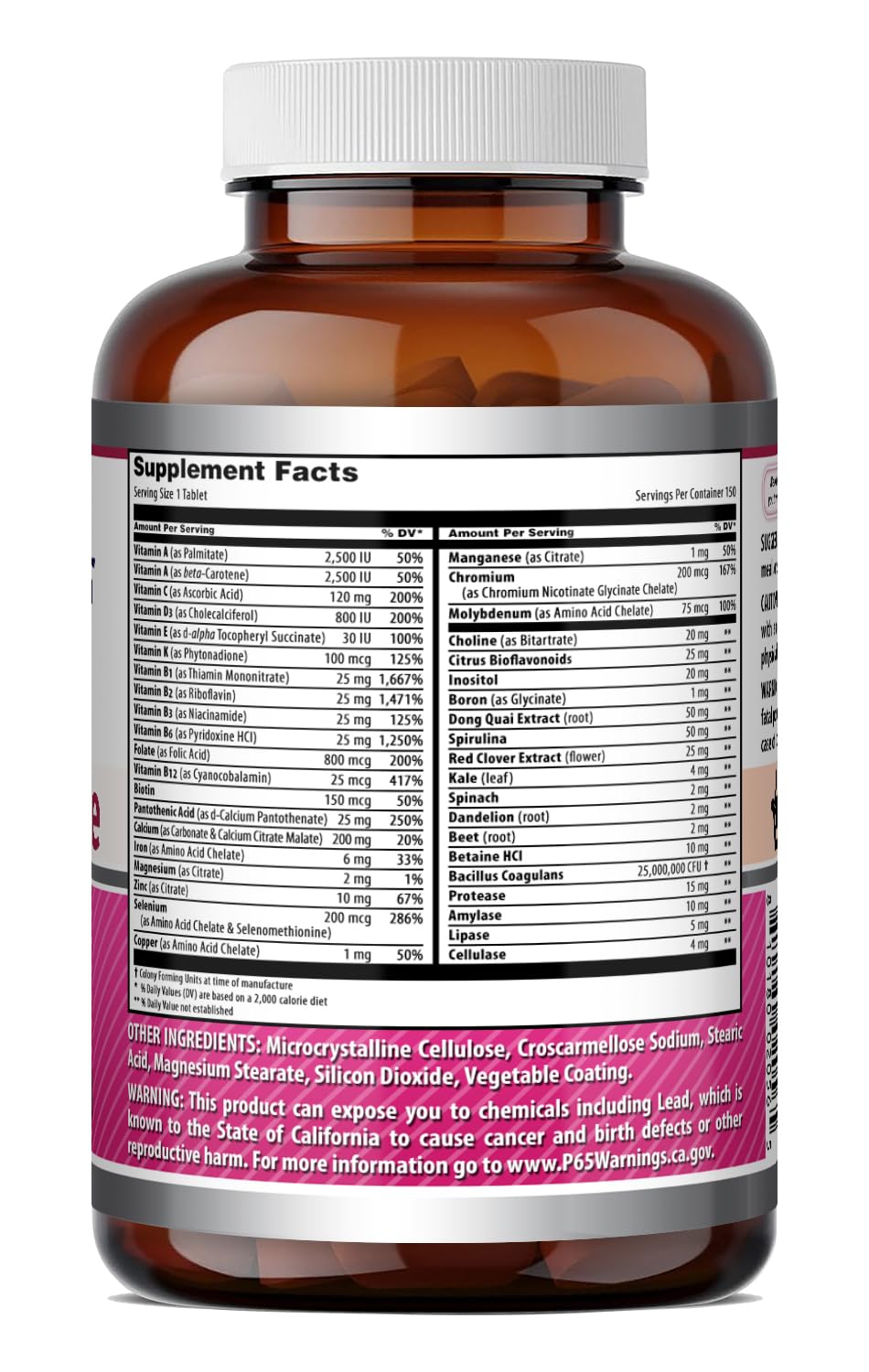 Bouteille d'Amazing Nutrition sur un fond naturel