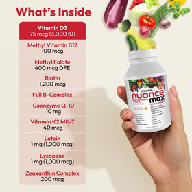 Bouteille d'ANDREW LESSMAN Multivitamine Essentielle-1 avec étiquette visible