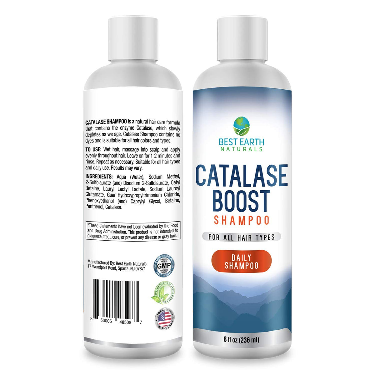 Bouteille d'après-shampooing Catalase 8 oz de Best Earth Naturals