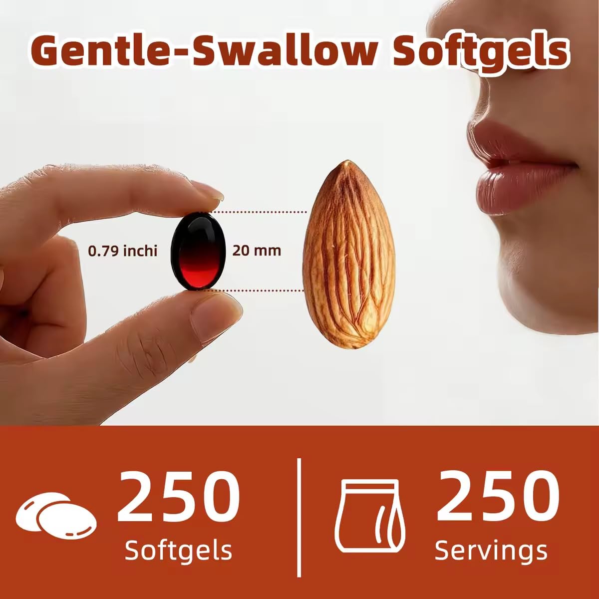 Bouteille d'astaxanthine ALLBIZ ouverte avec gélules