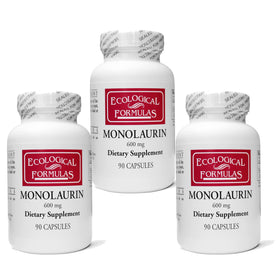 Bouteille d'Ecological Formulas Monolaurin 600 mg vue de face