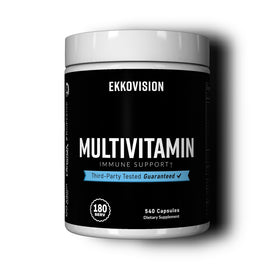 Bouteille d'Ekkovision Multivitamine Végétale 540 capsules vue de face
