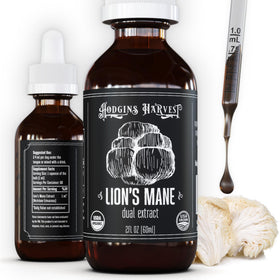 Bouteille d'extrait de champignon crinière de lion Hodgins Harvest 60 ml vue de face