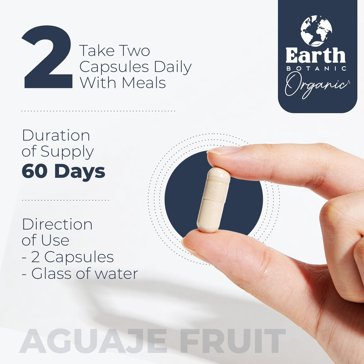 Bouteille d'extrait de fruit d'Aguaje avec étiquette visible