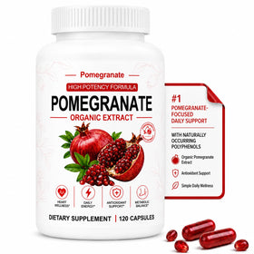 Bouteille d'extrait de grenade bio XOTMPFLY 700 mg vue de face