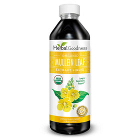 Bouteille d'extrait de molène Herbal Goodness avec étiquette
