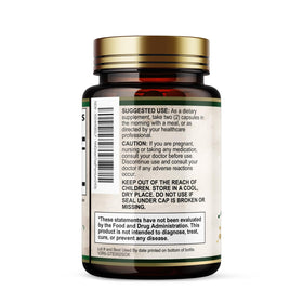 Bouteille d'extrait de thé vert Nature's Nutrition avec le couvercle ouvert