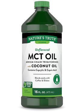 Bouteille d'huile MCT Nature's Truth 16 fl oz vue avant