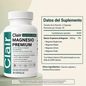 Bouteille d'Optifusion Clair Magnésio Premium avec capsules