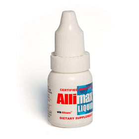 Bouteille de 10 ml du complément liquide ALLIMAX vue de côté