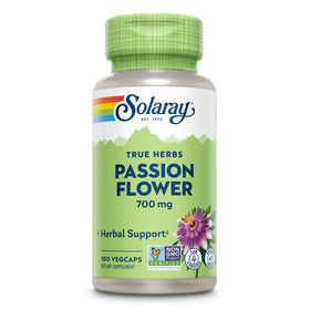 Bouteille de 100 capsules végétales d'extrait de fleurs de passion SOLARAY