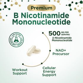 Bouteille de 120 capsules de NMN Nature's Nutrition