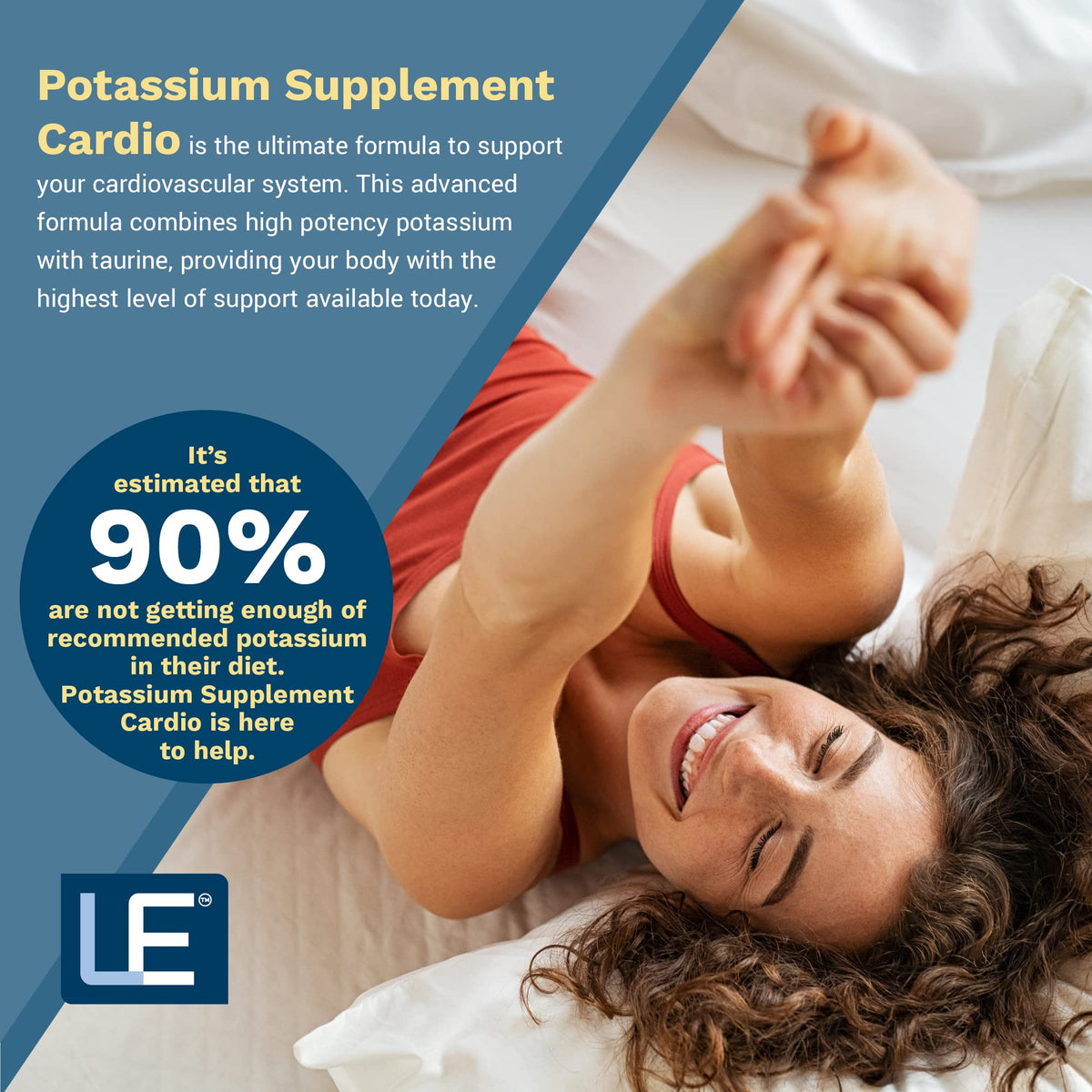 Bouteille de 120 capsules de potassium Life support
